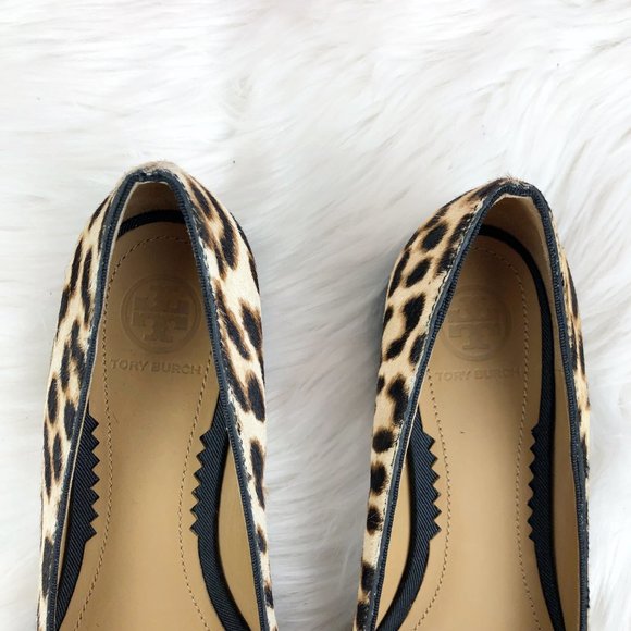 TORY BURCH  GIGI LEOPARD POINTED BALLET FLATS - Picture 10 of 16